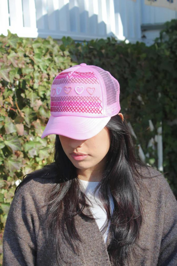 Light Pink Net BB Citron Hat – Default Title