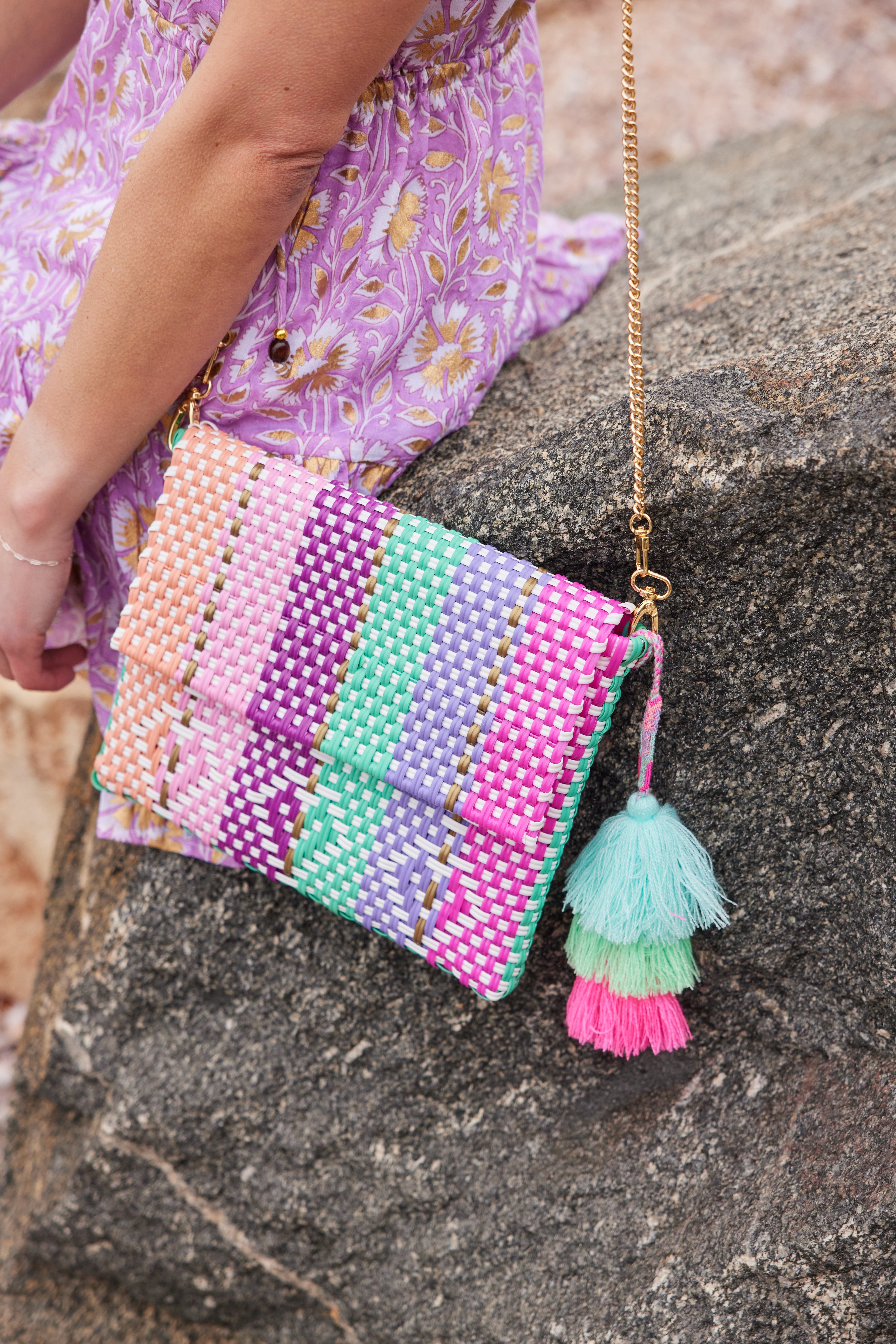 Heart Reflection in Multicolors Citron Tote