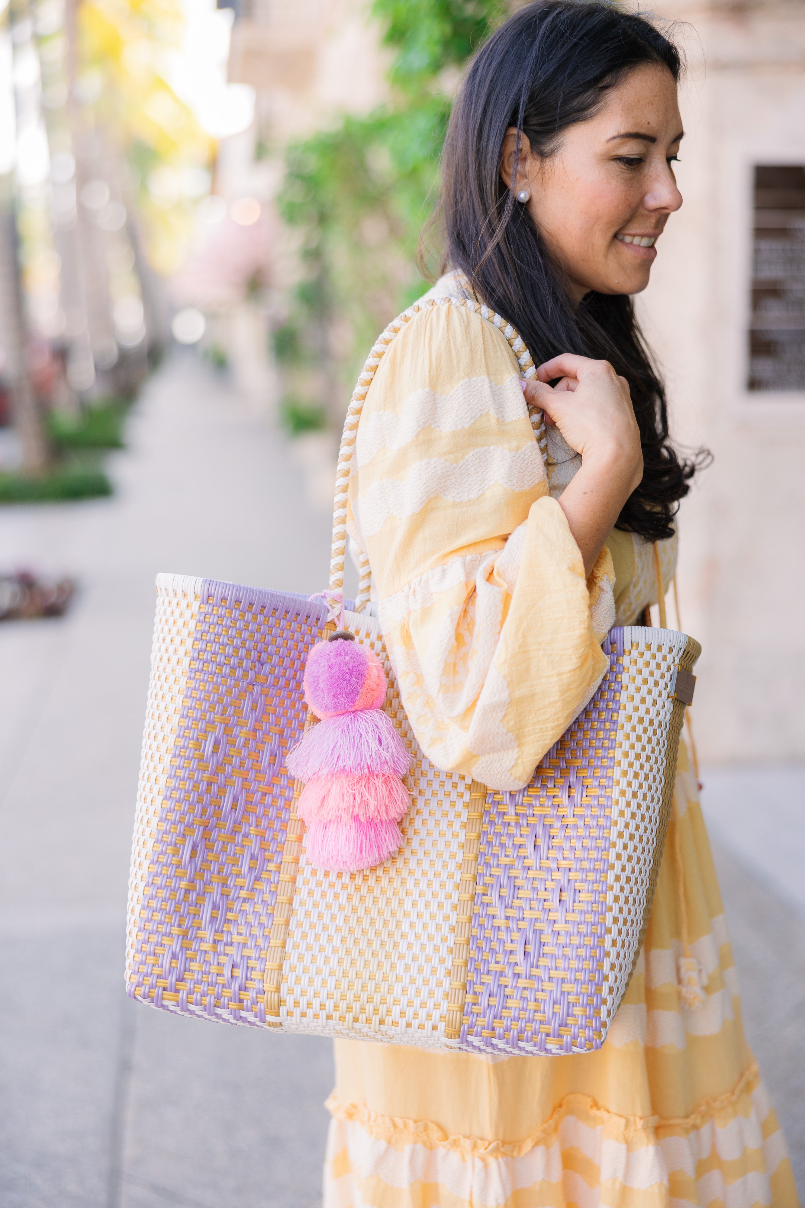Gold / Violet Mermaid Citron Tote