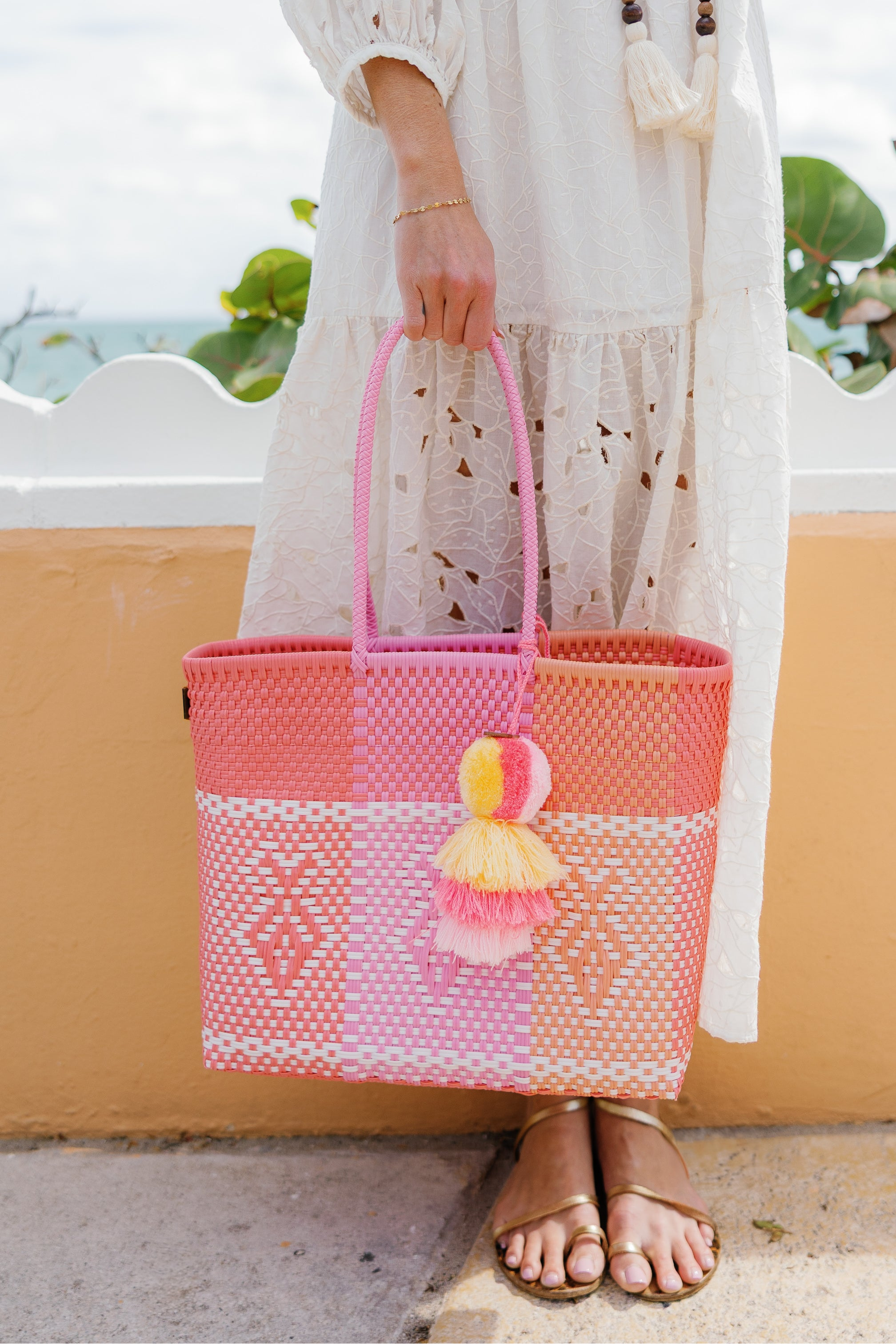 Melon Rose Minnow Citron Tote