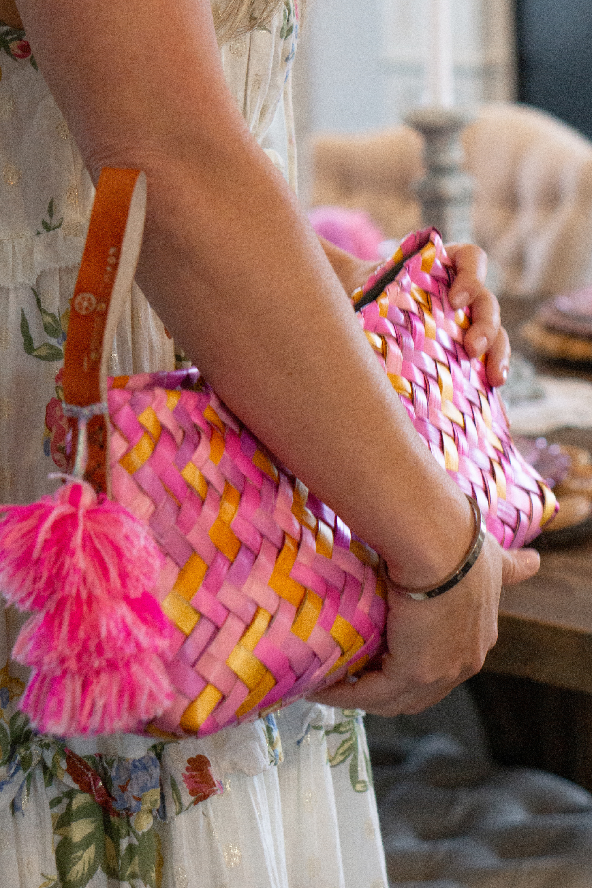 Peach / Rose Baguette Palm Citron