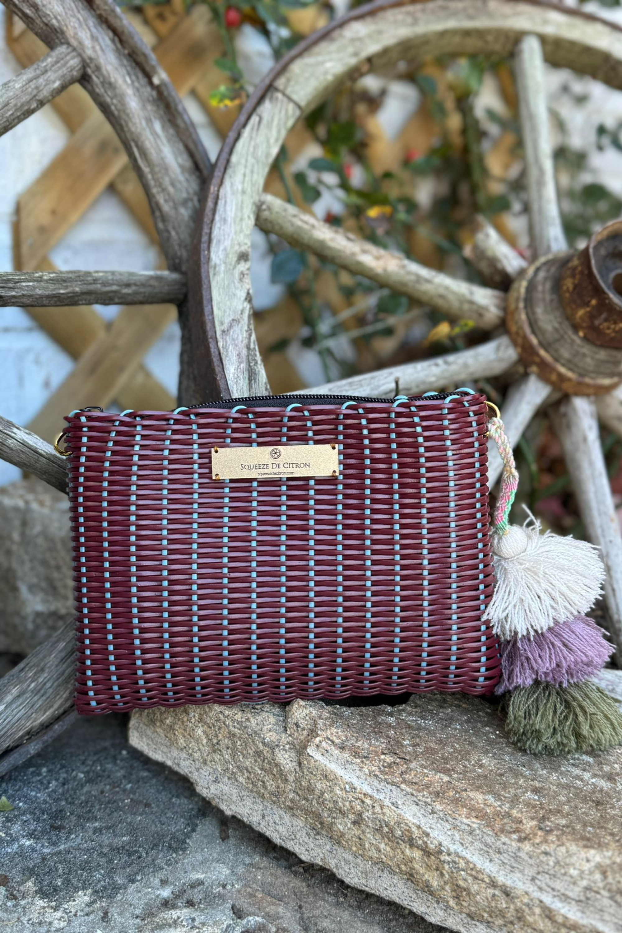 Burgundy / Blue Robin Lemon Drop Citron