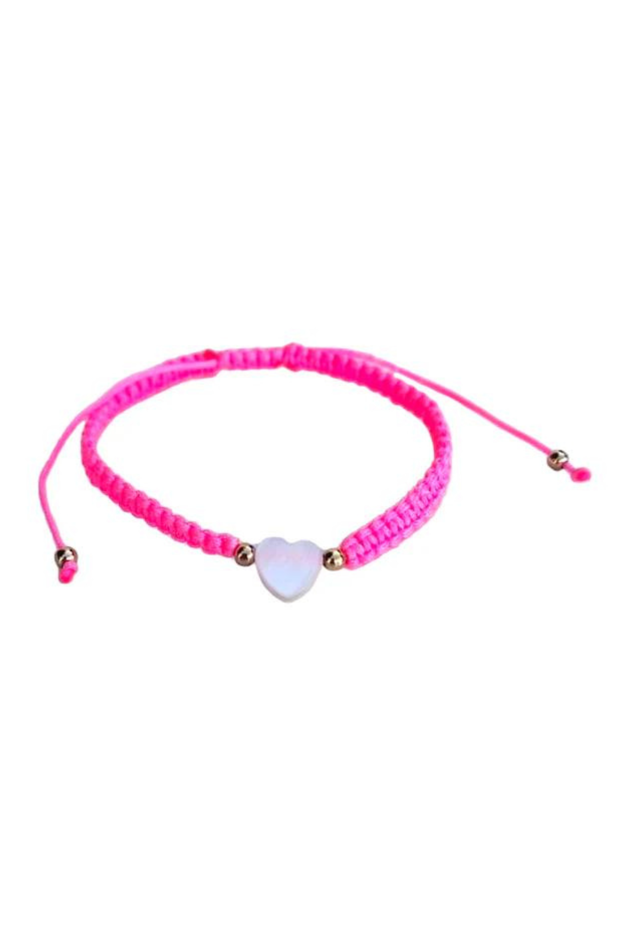 Mother of Pearl Citron Bracelet - Neon Pink