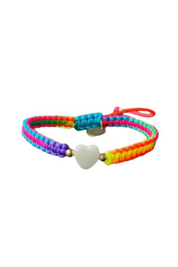 Mother of Pearl Citron Bracelet - Rainbow – Heart / Kids