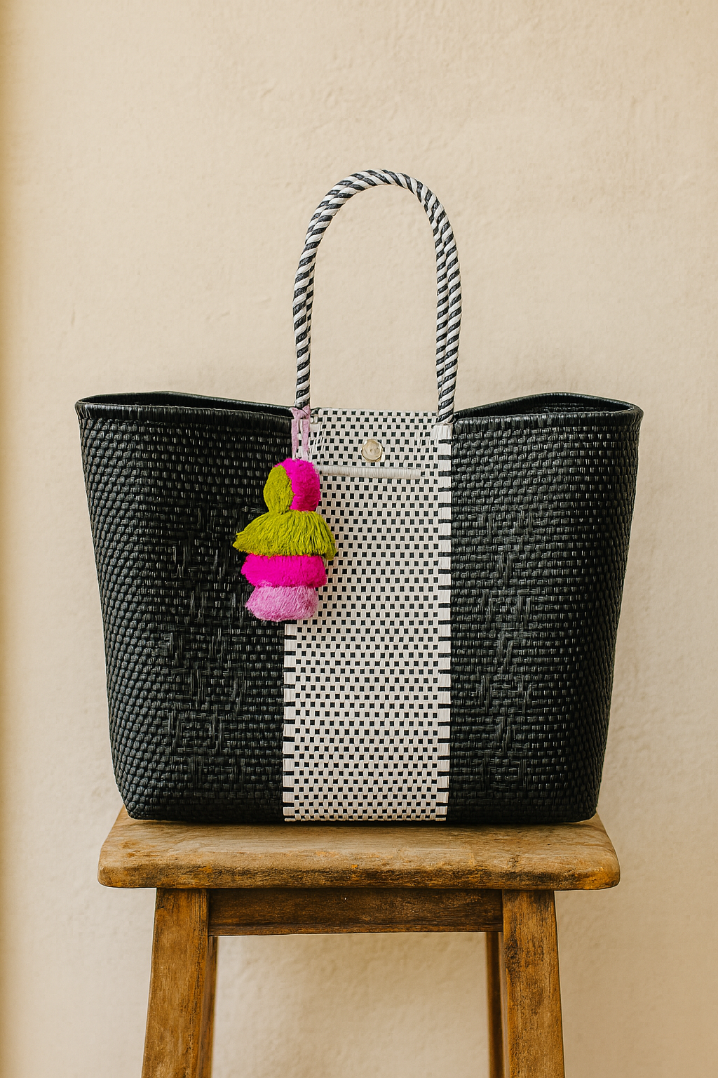 Yin Yang Citron Tote