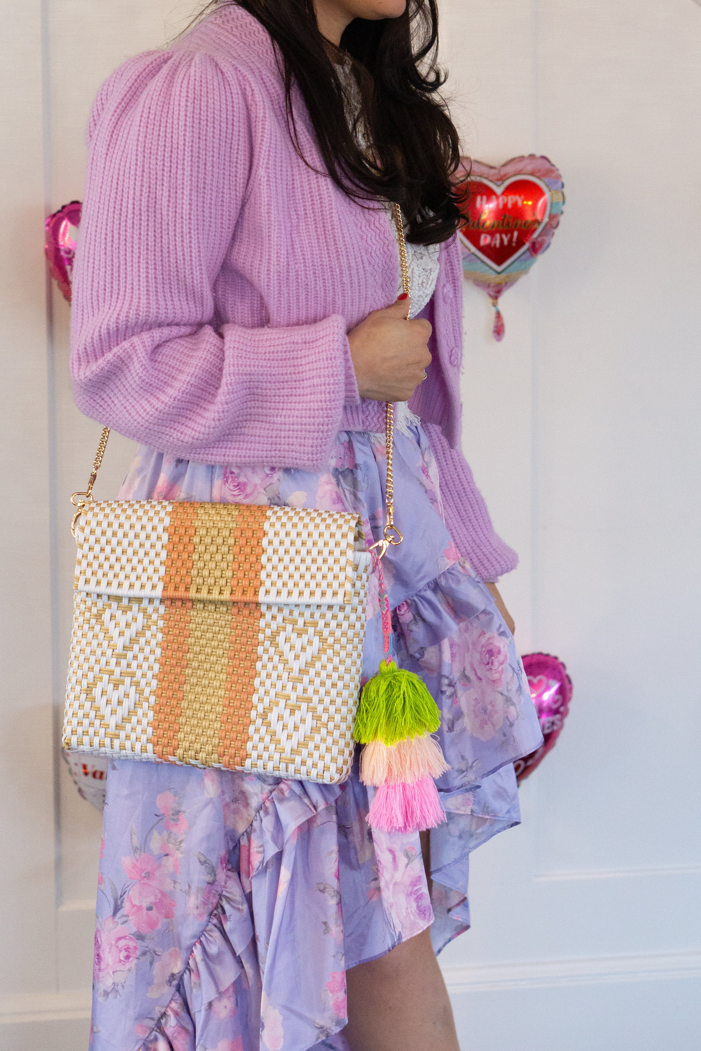 Peach / Nude Giving Hearts Citron Tote