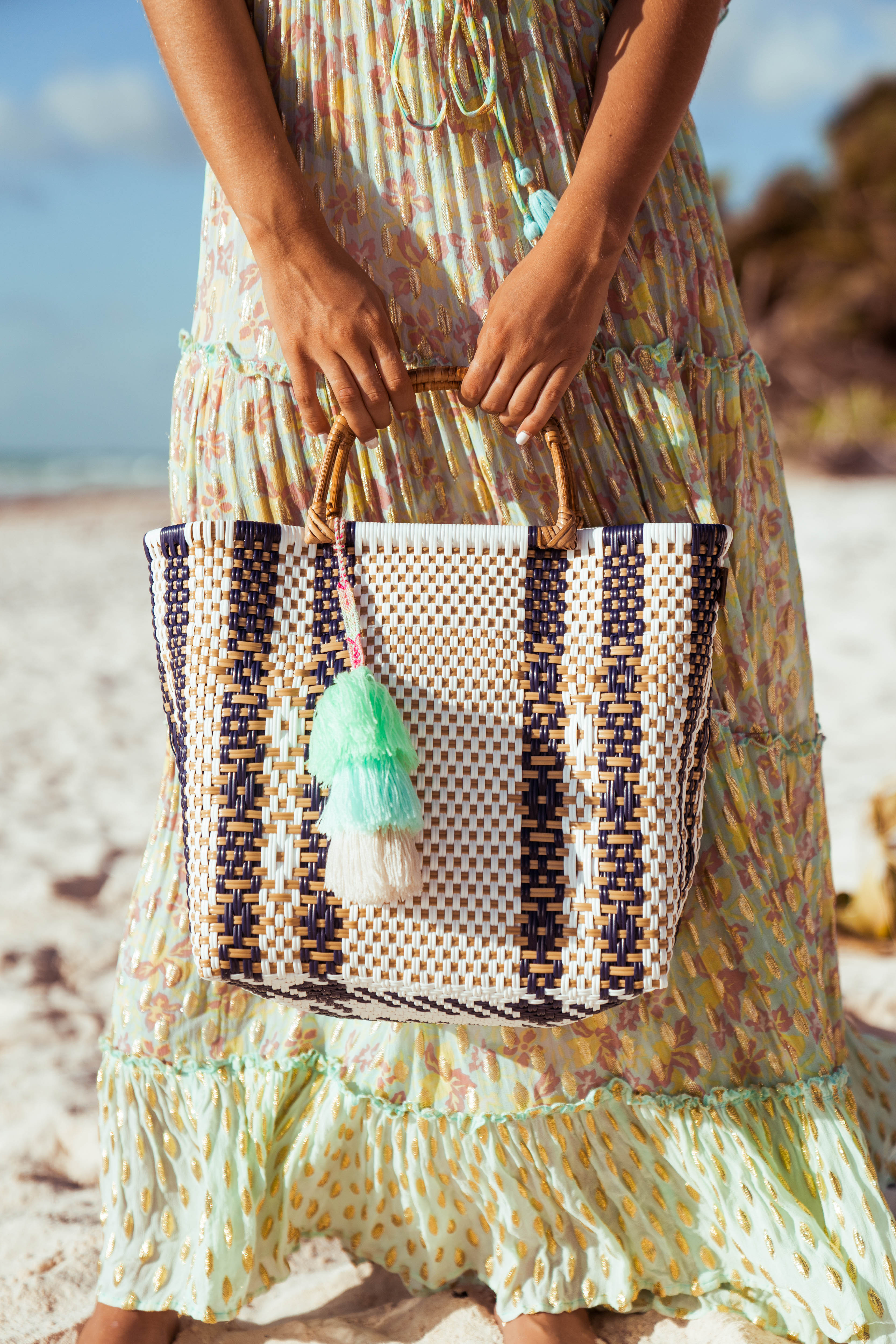 Ocean Pearl Citron Tote