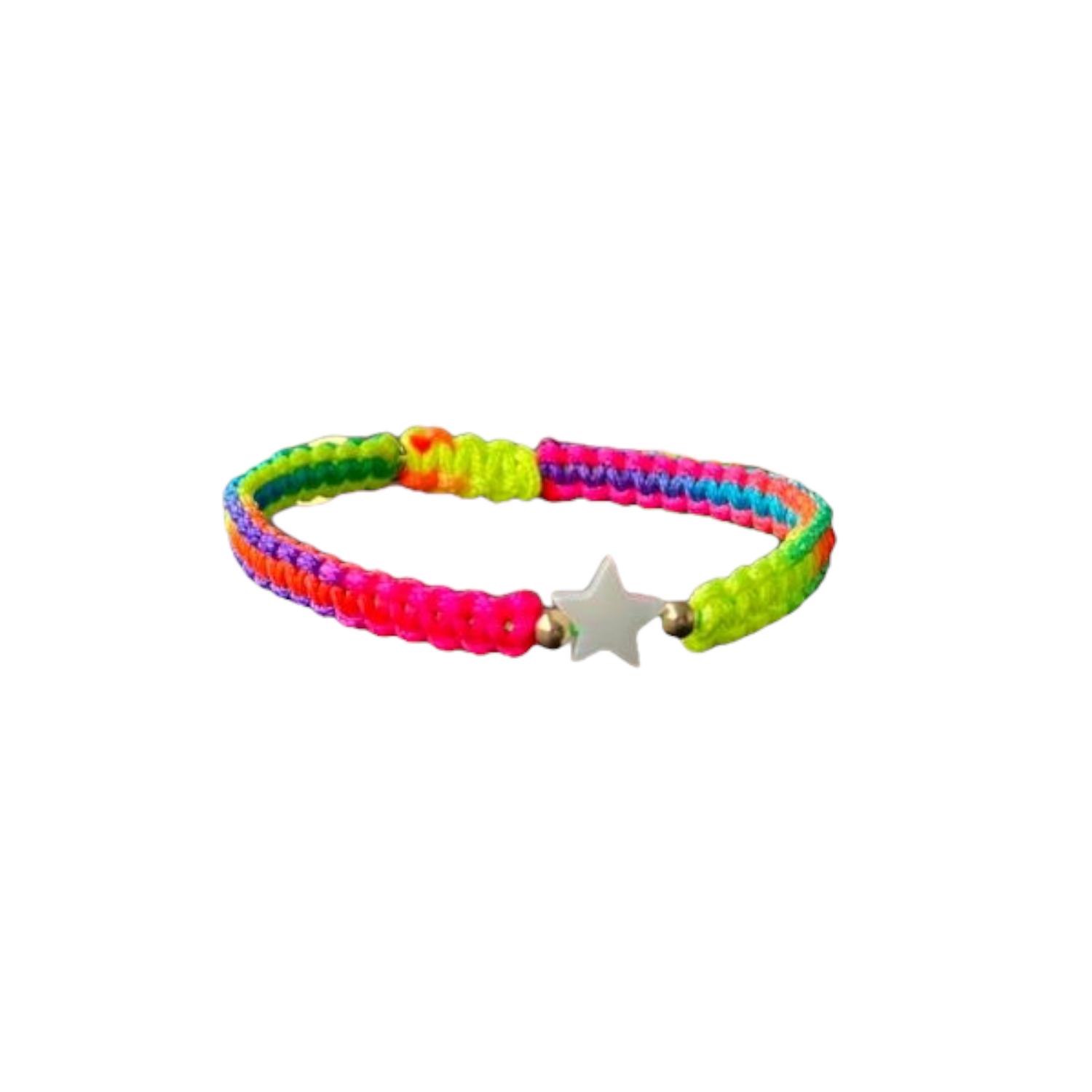 Adults - Heart - Mother of Pearl Citron Bracelets - Rainbow