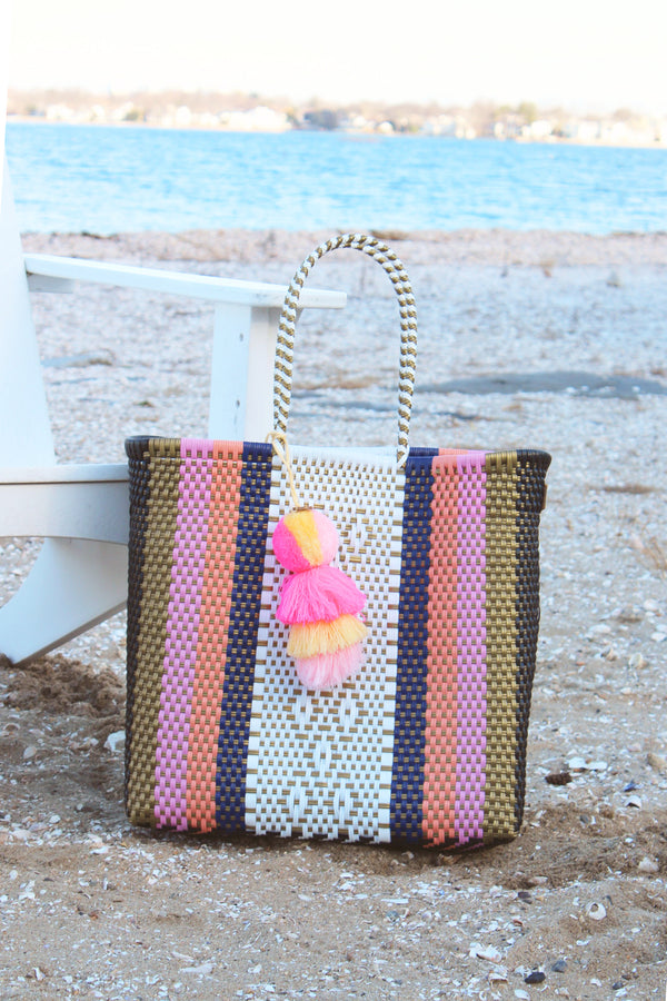 Serenity Citron Tote – Medium