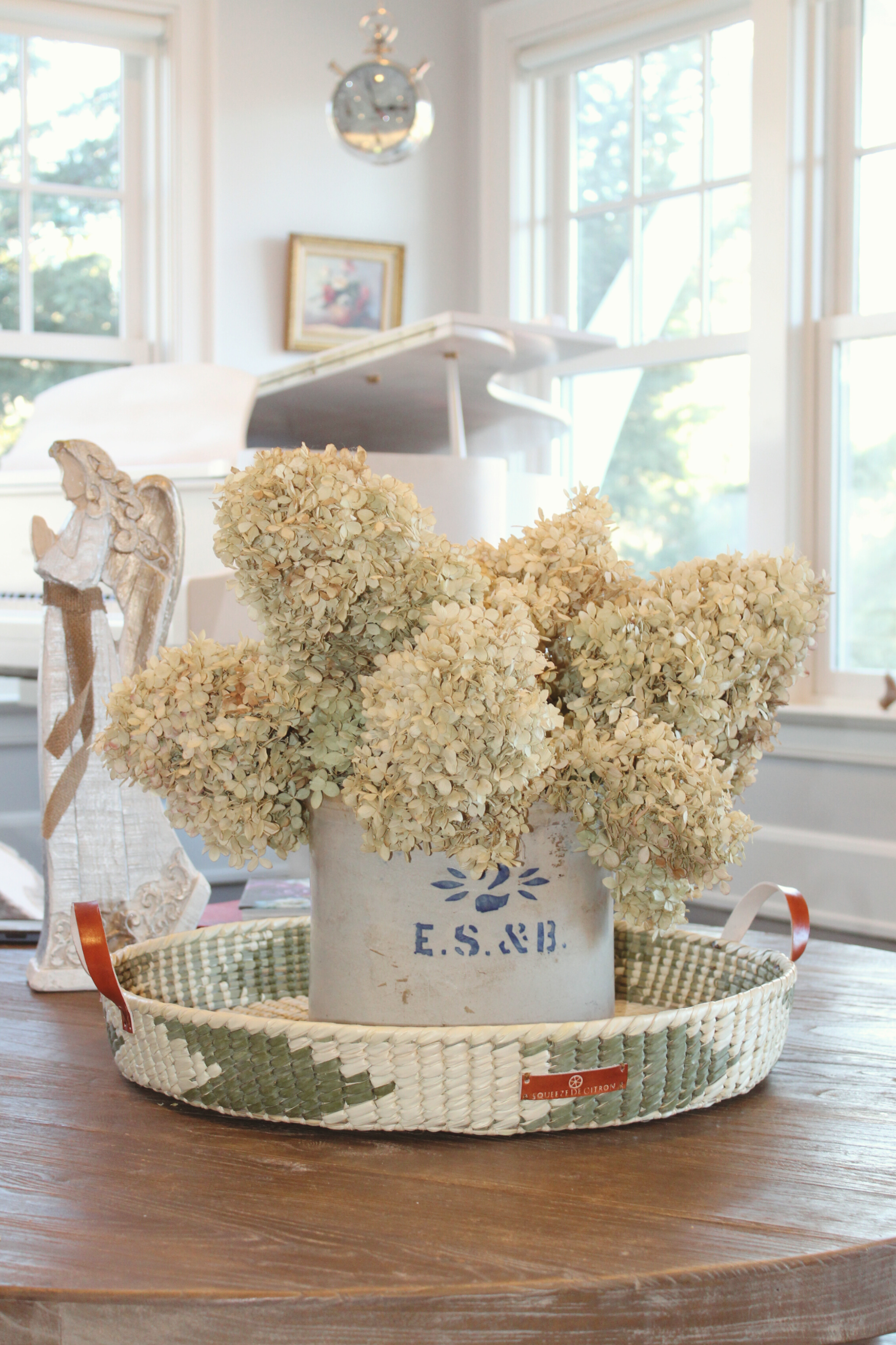 Palm De Citron Basil Basket Tray