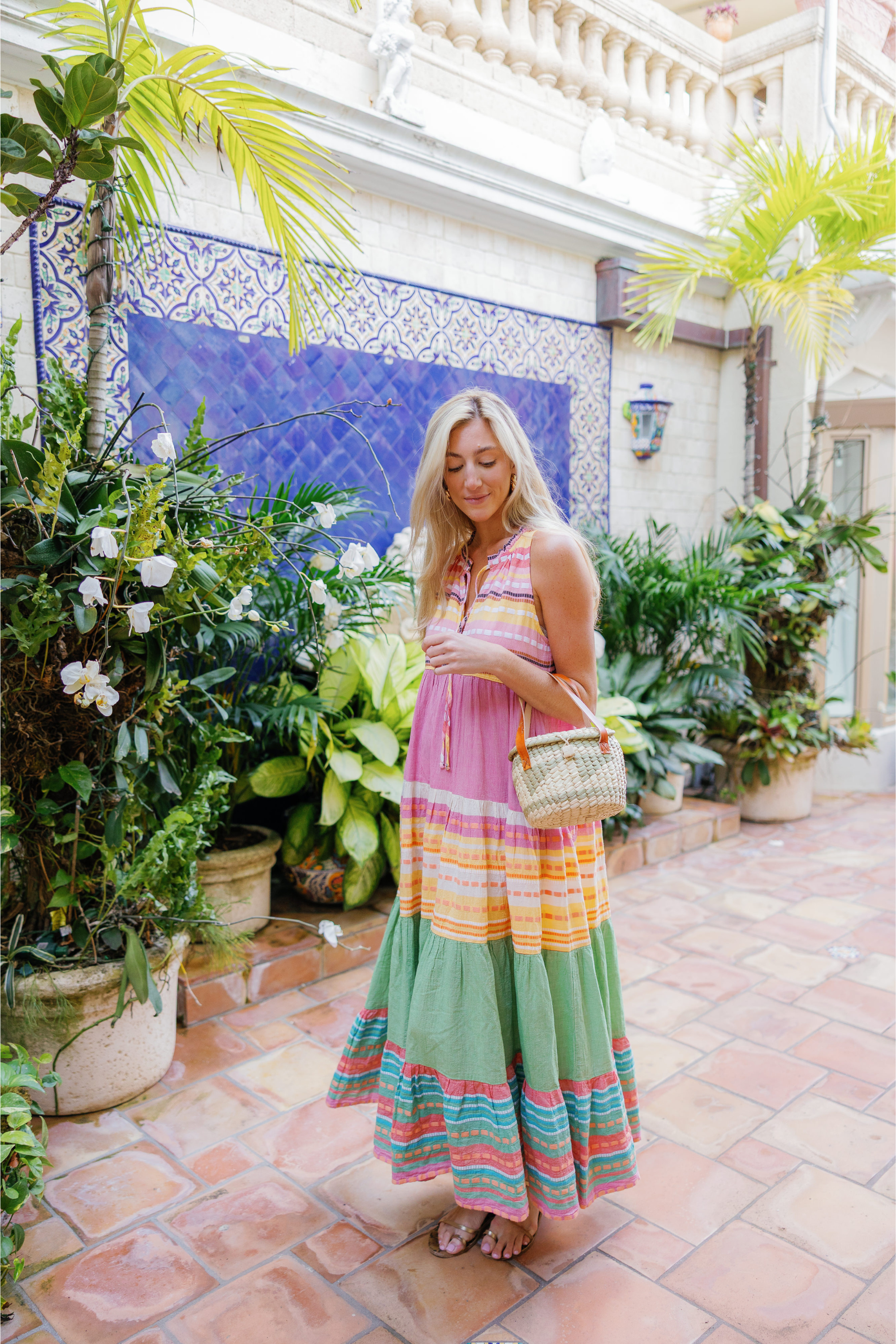 Sage Tucker Basket Palm Citron