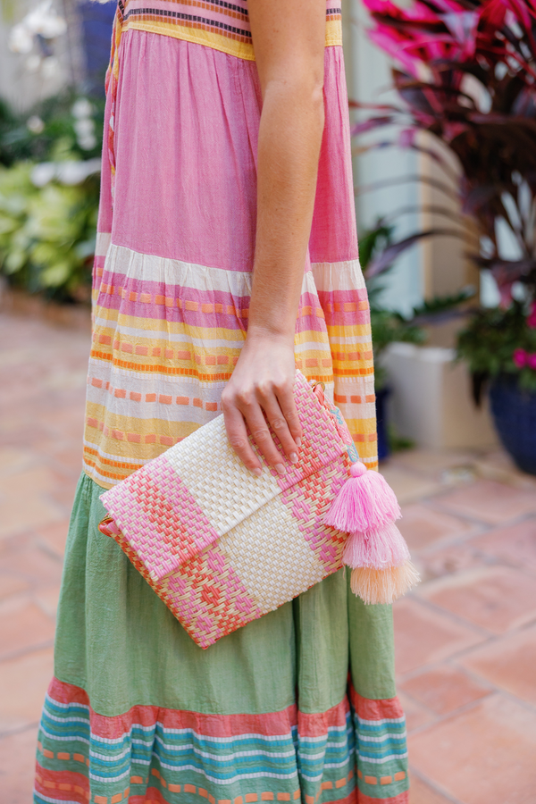 Sunrise Peach Citron Tote – Clutch