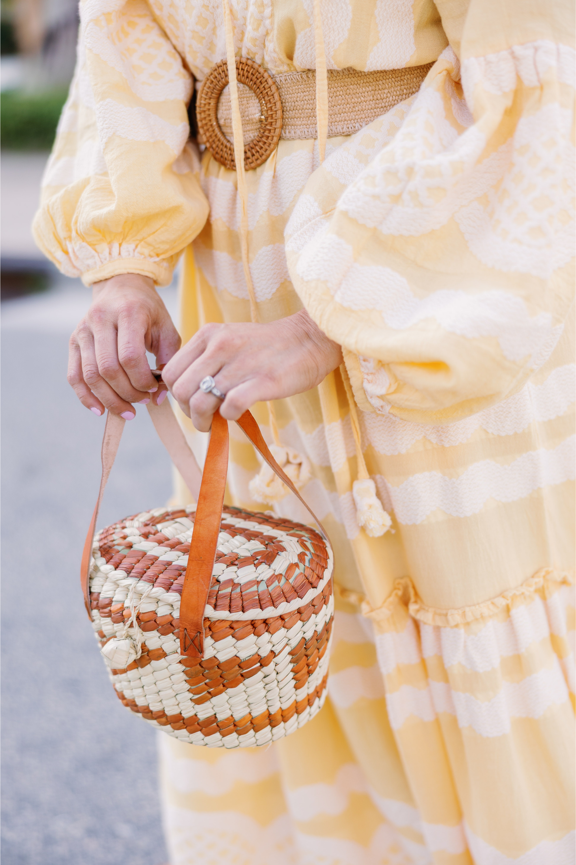 Rust Tucker Basket Palm Citron