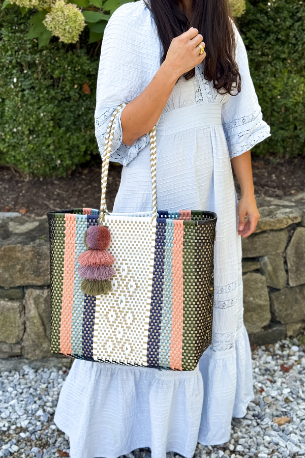 Cloud Serenity Black Citron Tote