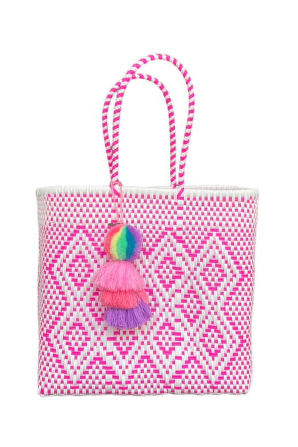 Neon Pink Cocoles Citron Tote – Medium