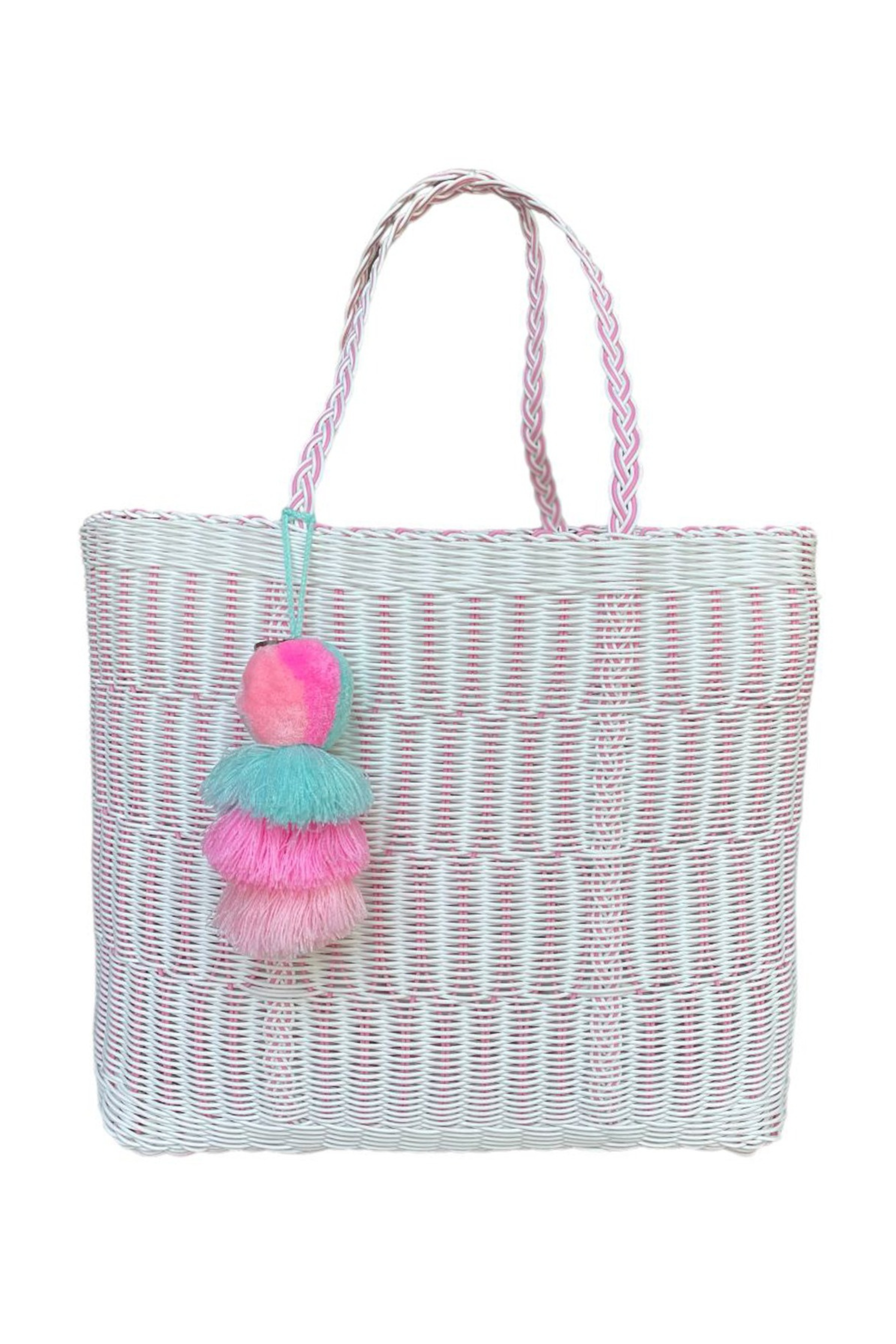 Rose Mesh Citron Tote