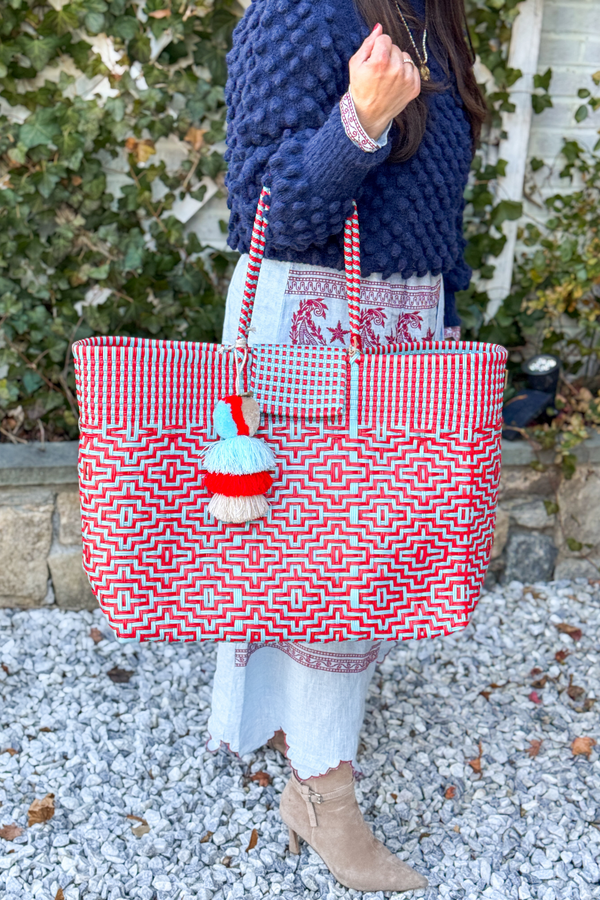 Sconset Harbor Citron Tote – Weekender