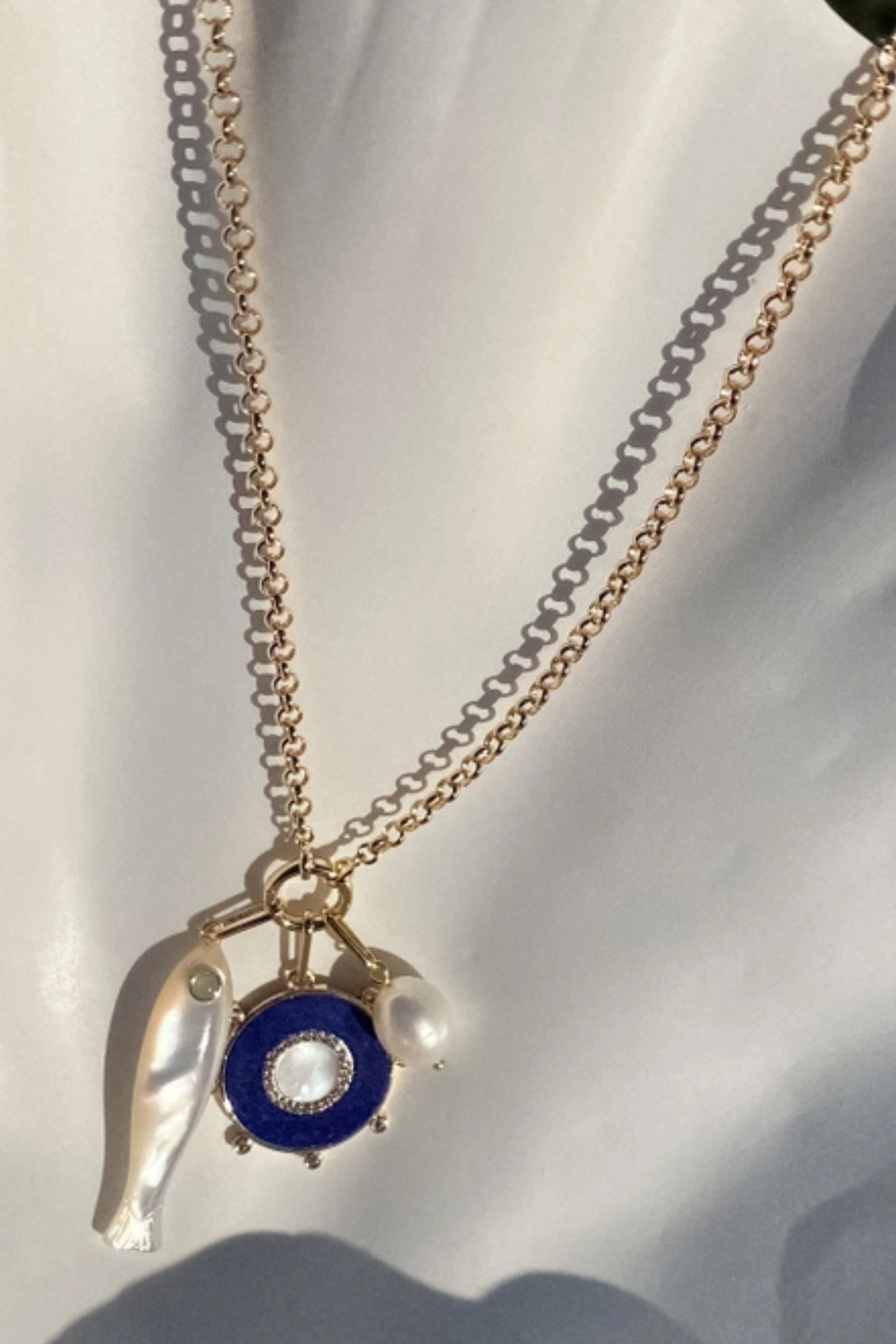 Fortuna Mother of Pearl Charm