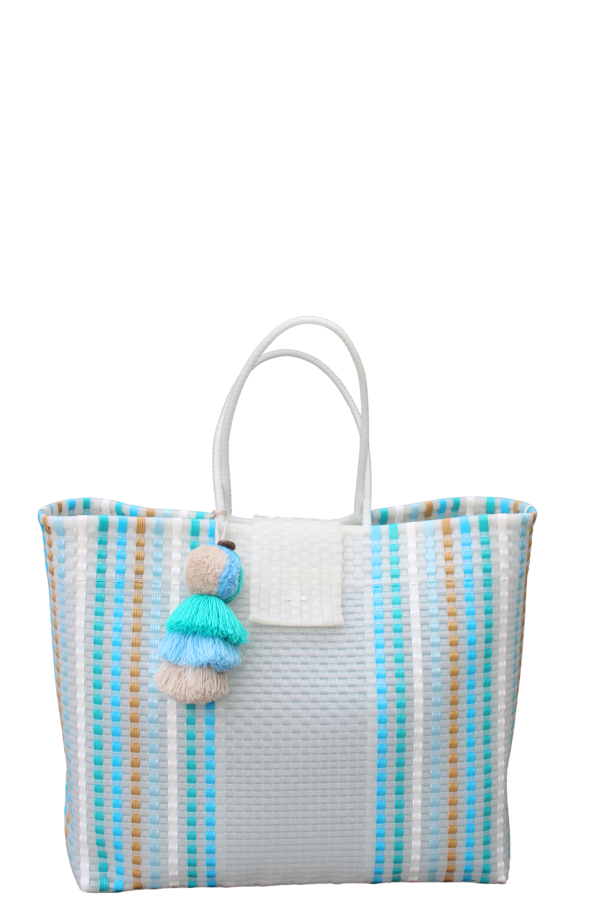 Ocean Blue Preppy Citron Tote