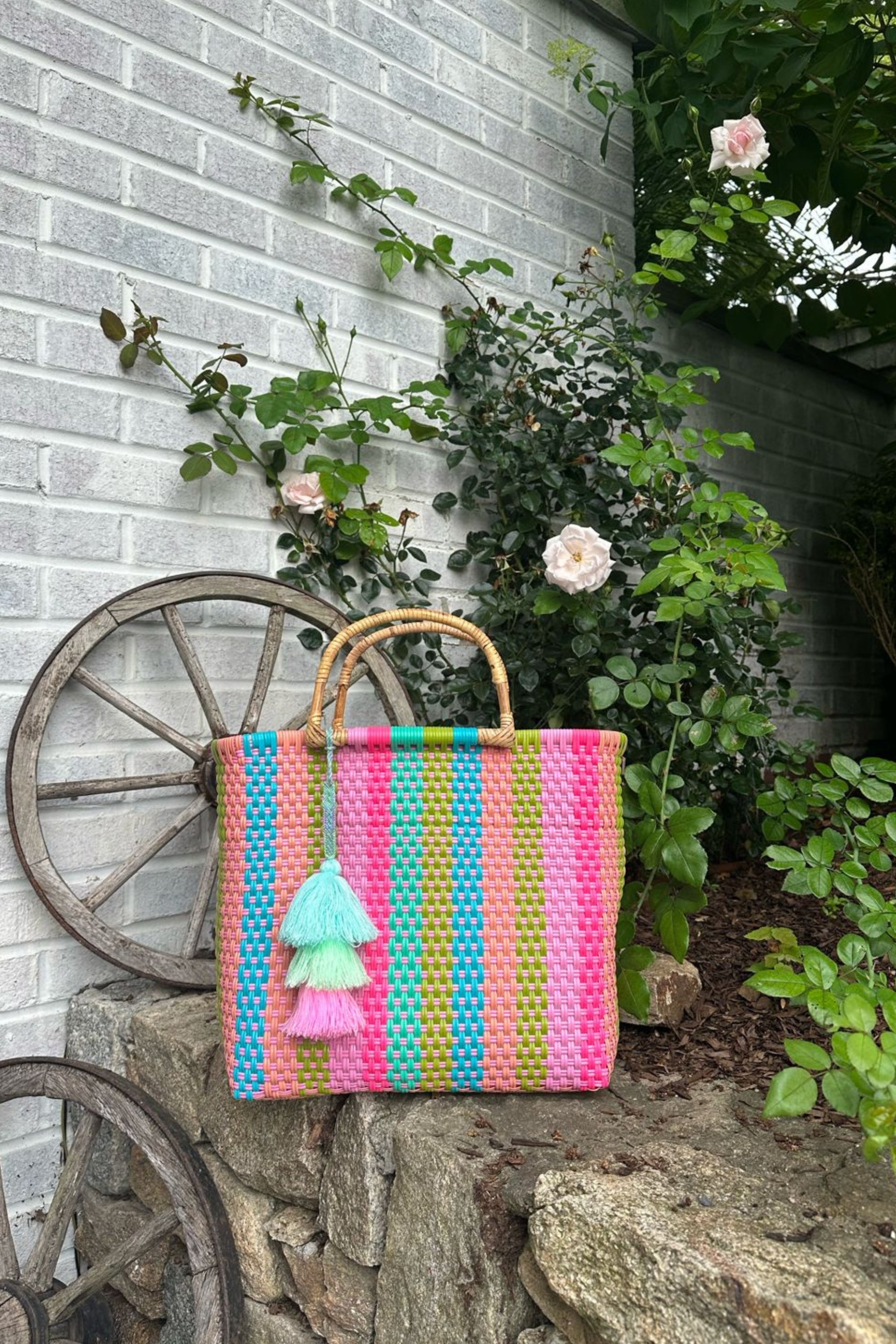 Bamboo Rain Paradise Citron Tote