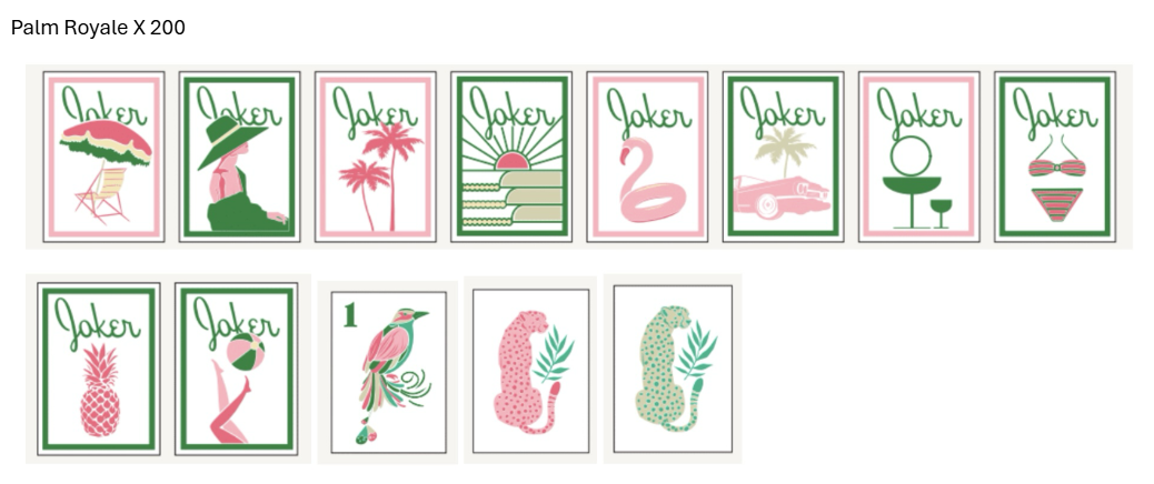 Palm Royale Mahjong Tiles