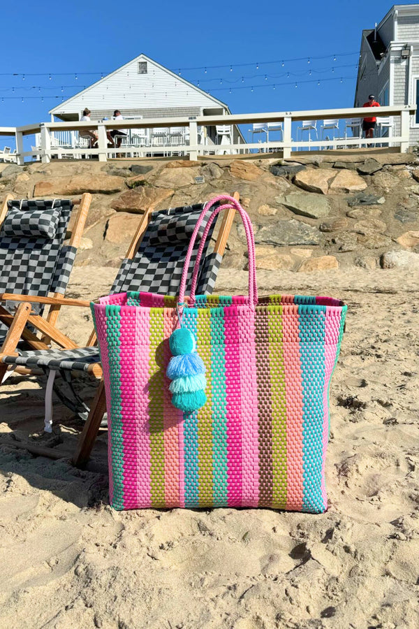 Rain Paradise Citron Tote – Large