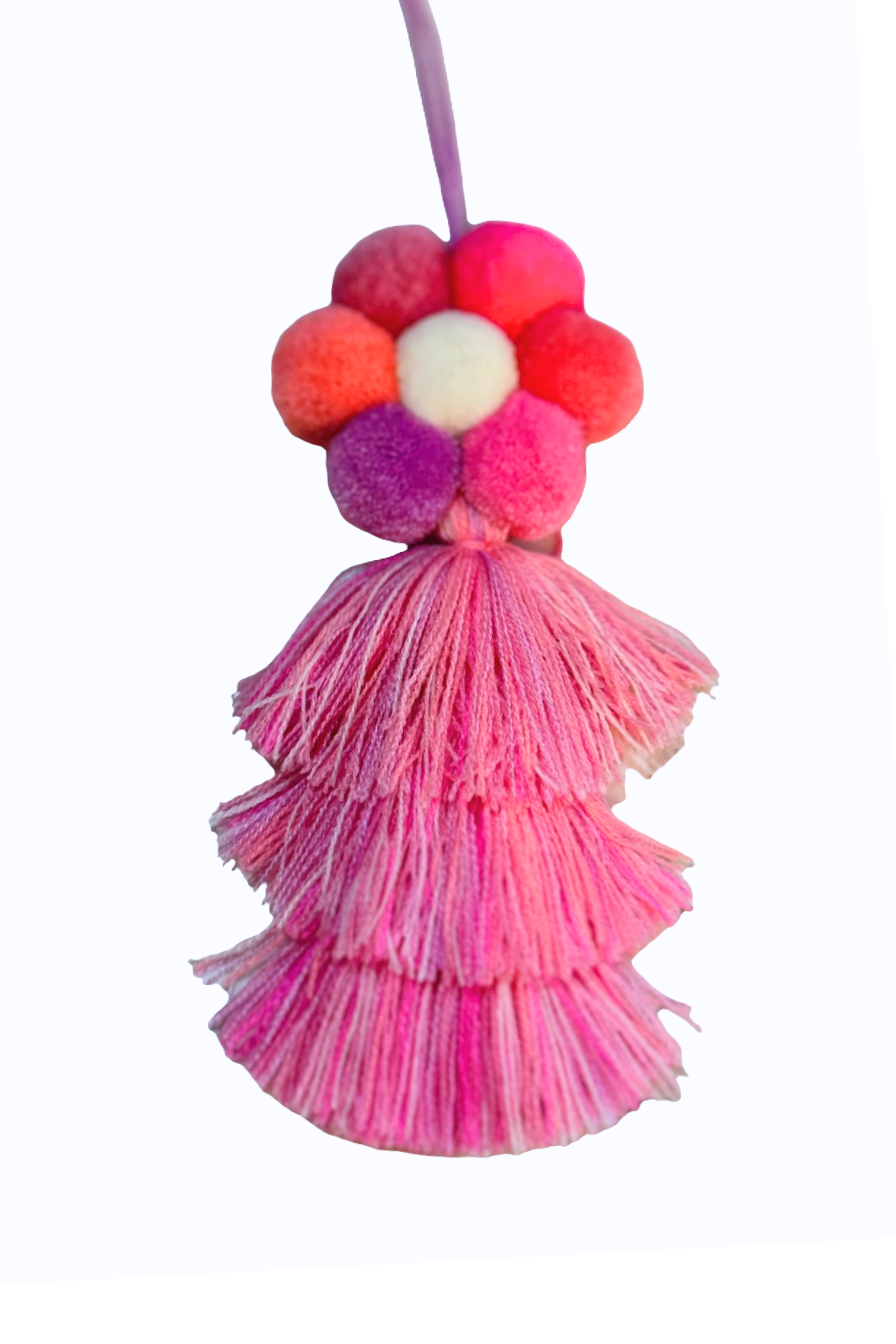 Summer Neon Blooms Citron Pom