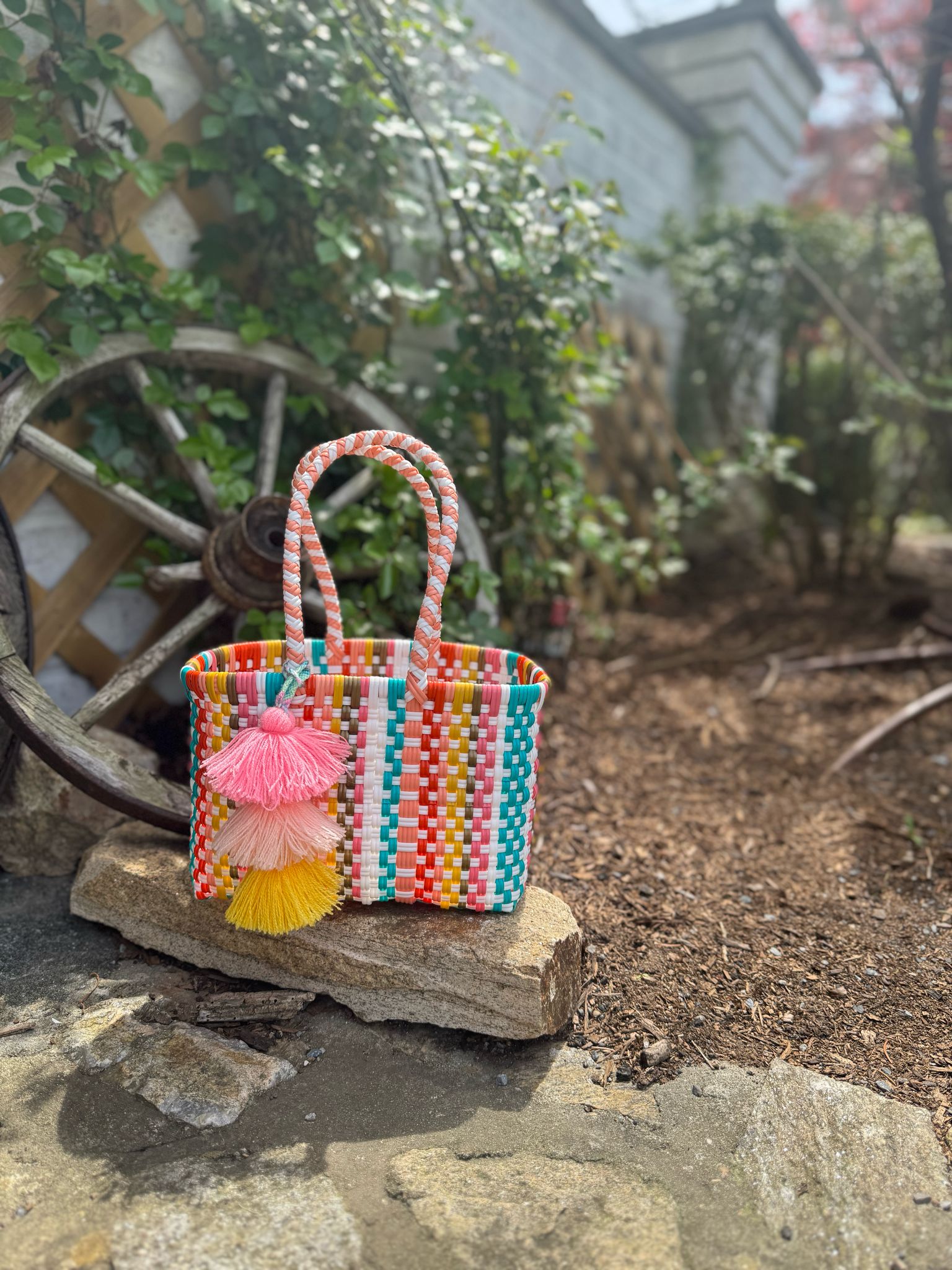 Mini Tiny - Tropical Rain Citron Tote