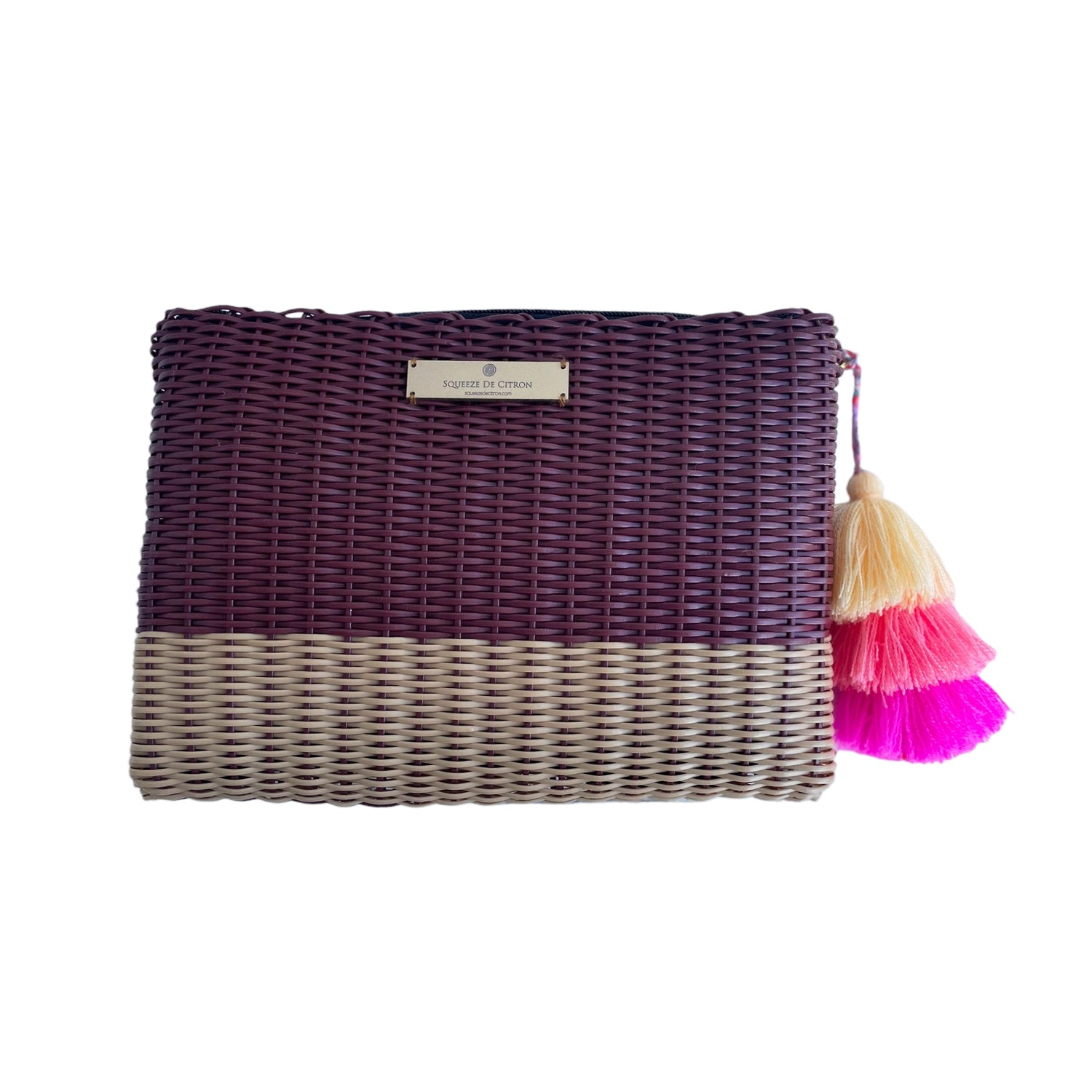 Burgundy / Tan Lemon Drop Citron