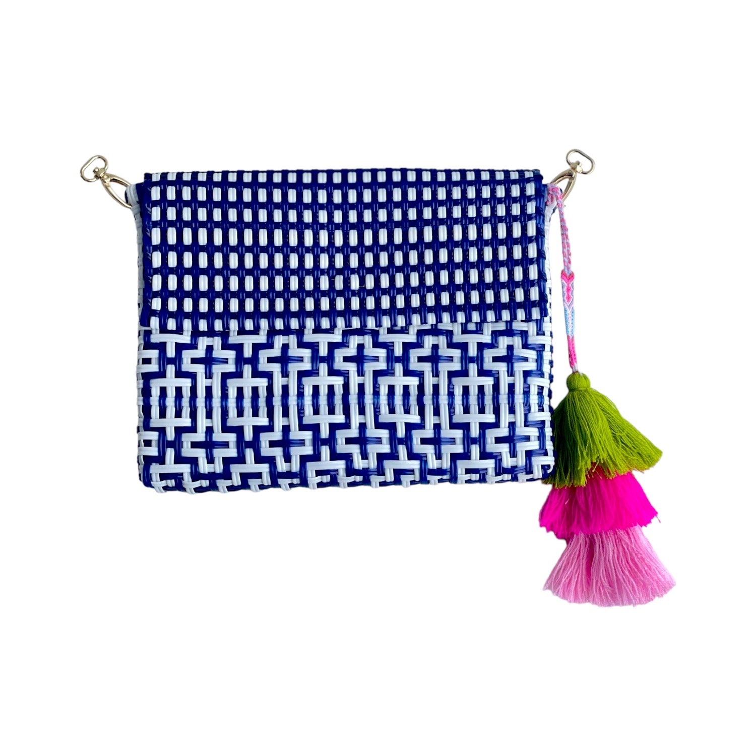 Preppy Tile Navy / White Citron Tote