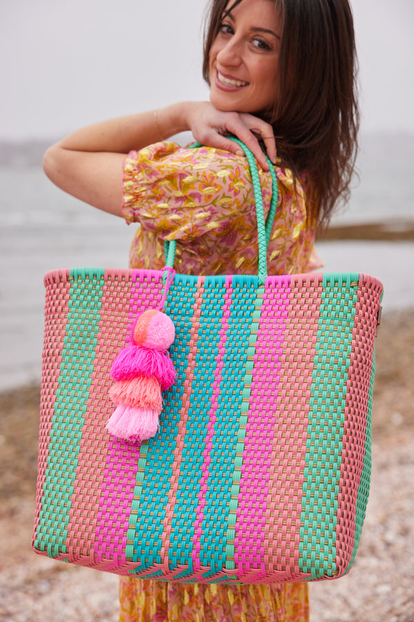 Neon Unicorn Citron Tote – Large