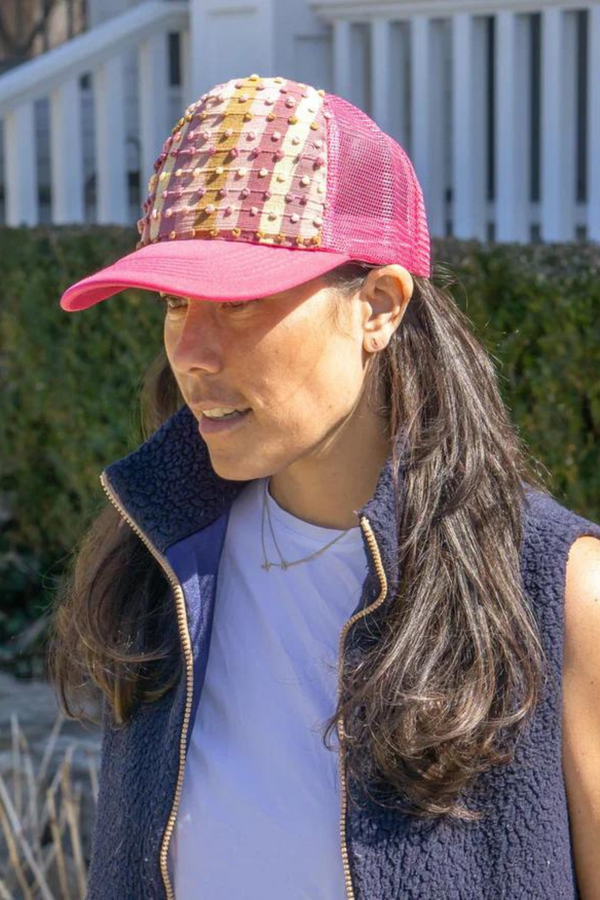 Warm Rose Loom Knot BB Citron Hat – Default Title