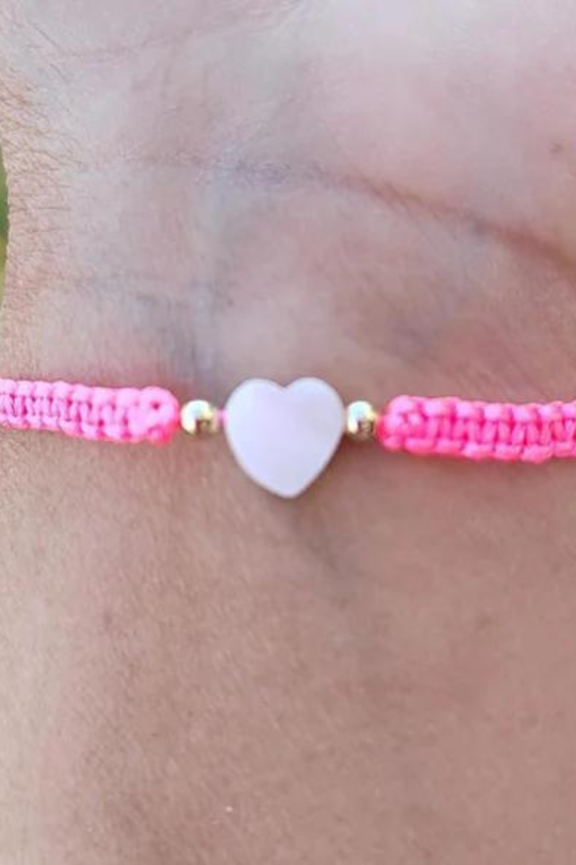 Kids - Star - Mother of Pearl Citron Bracelets - Neon Pink