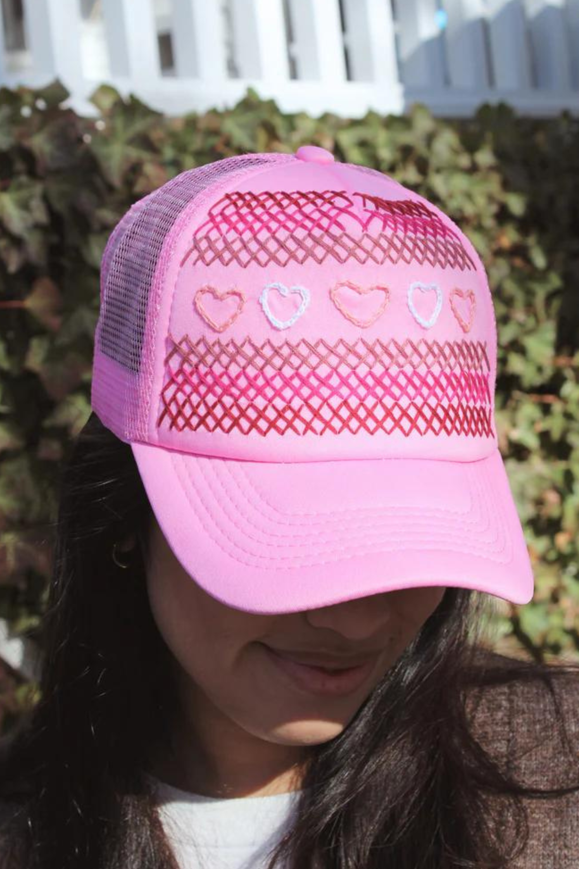 Light Pink Net BB Citron Hat