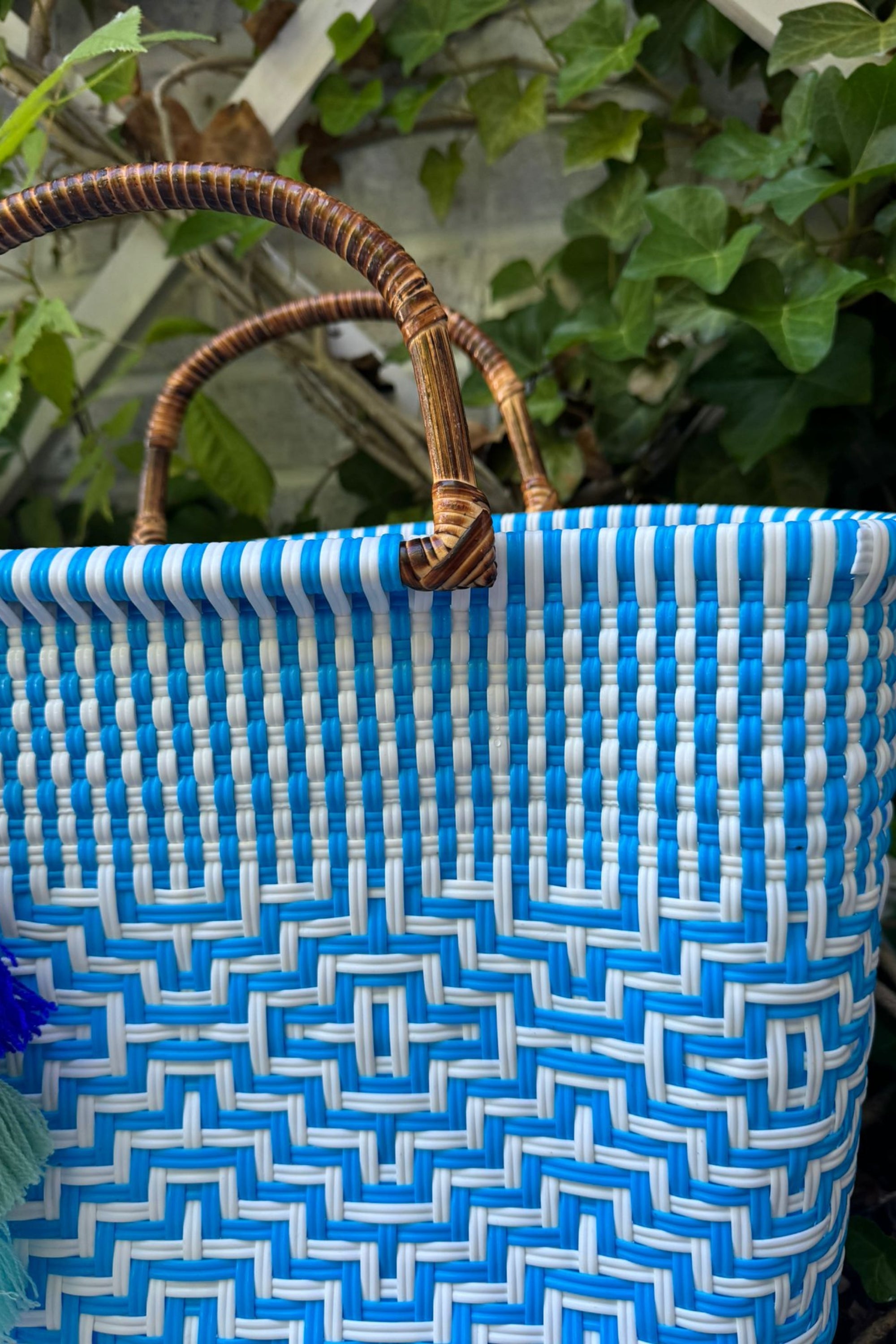 Bamboo Sconset In Sky Citron Tote