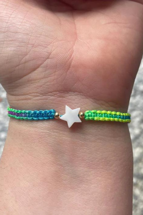 Mother of Pearl Citron Bracelet – Star / Kids / Rainbow