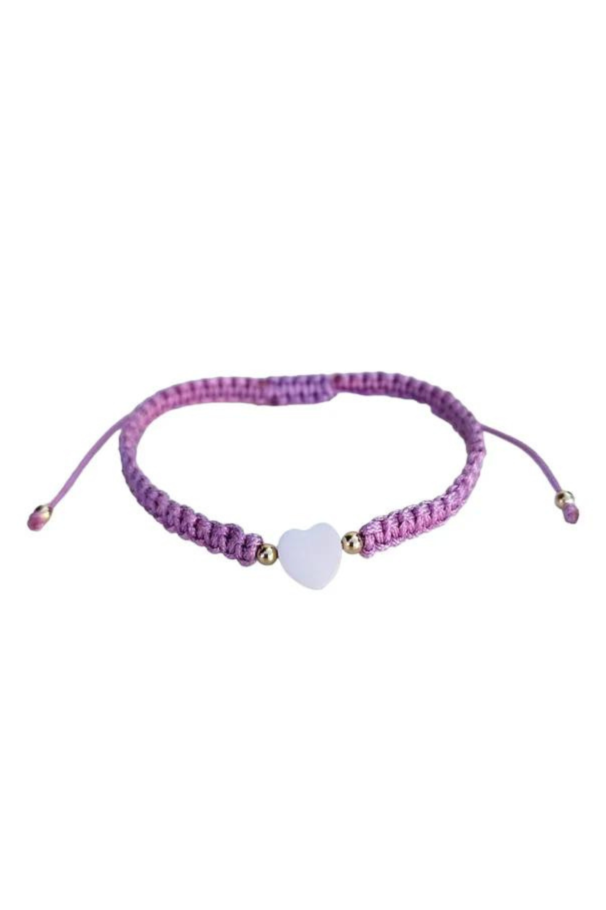 Adults - Heart - Mother of Pearl Citron Bracelets - Periwinkle