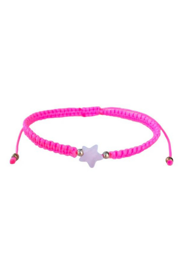 Mother of Pearl Citron Bracelet - Neon Pink – Star / Kids