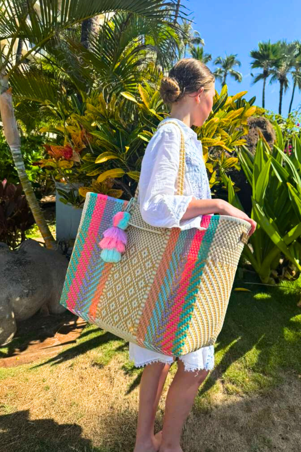 Golden Rainbow Citron Tote