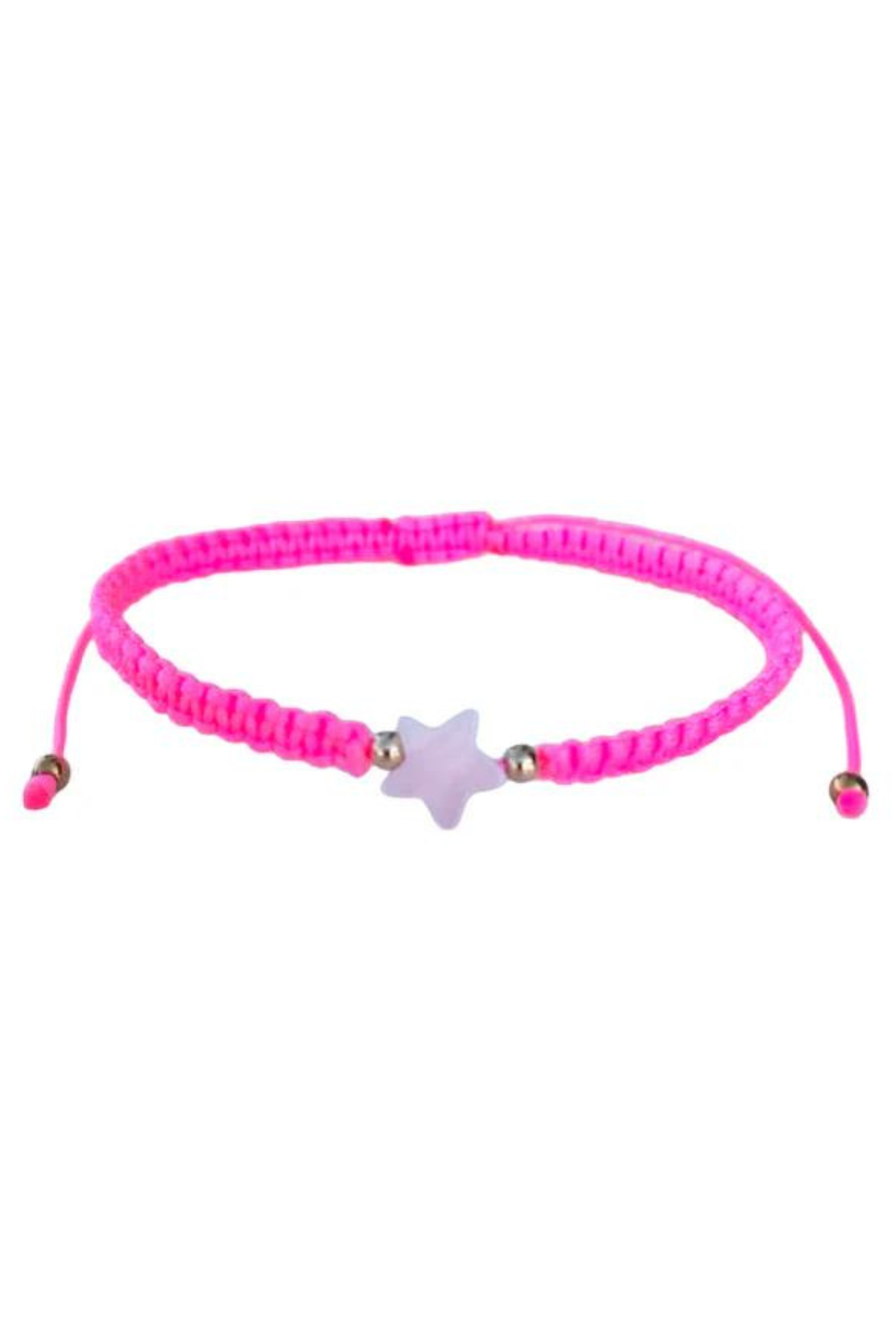 Kids - Heart - Mother of Pearl Citron Bracelets - Neon Pink