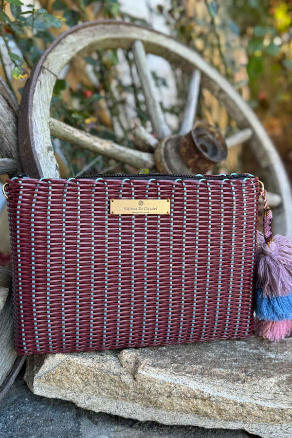 Burgundy / Blue Robin Lemon Drop Citron – Large