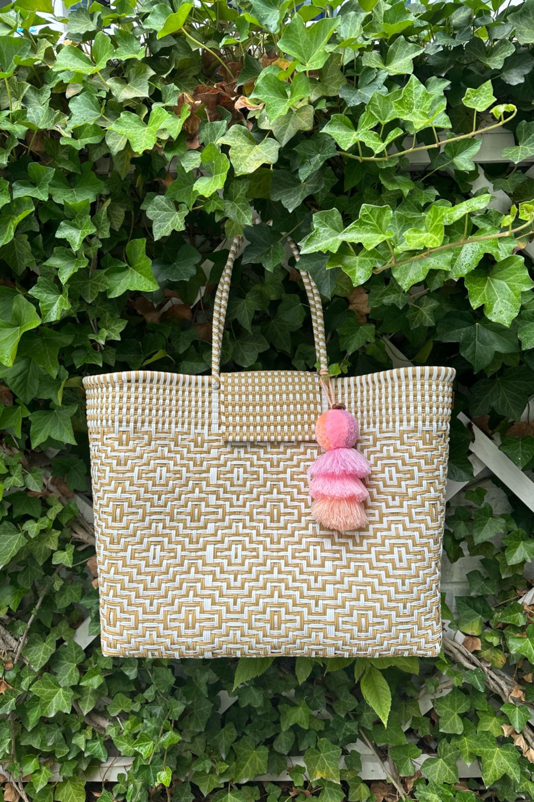 Sconset in Sand Citron Tote