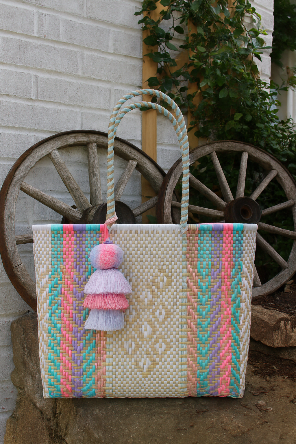 Golden Rainbow Citron Tote