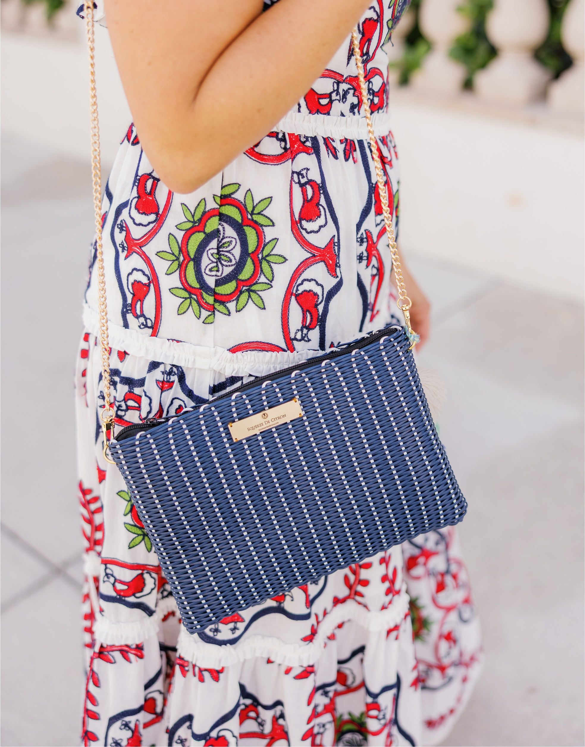 Navy White Lemon Drop