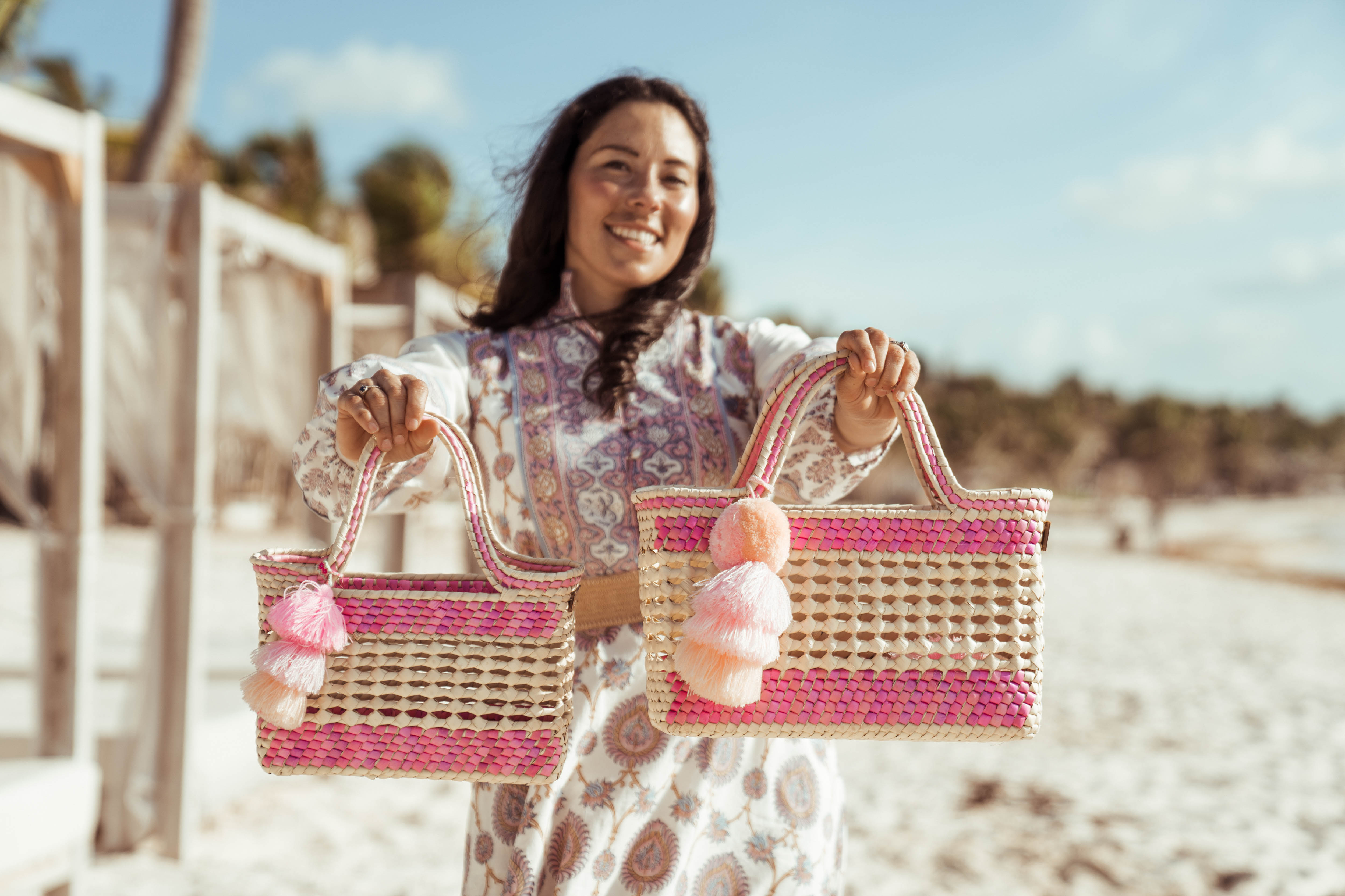 Palm Net Yatzil In Rose / Lavender