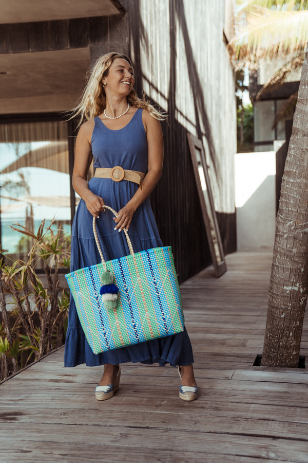 (Sample Sale) Harbor View Citron Tote – Medium
