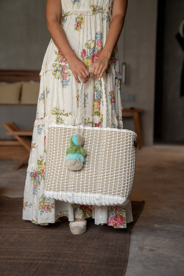 Sand Nest Citron Tote – Large