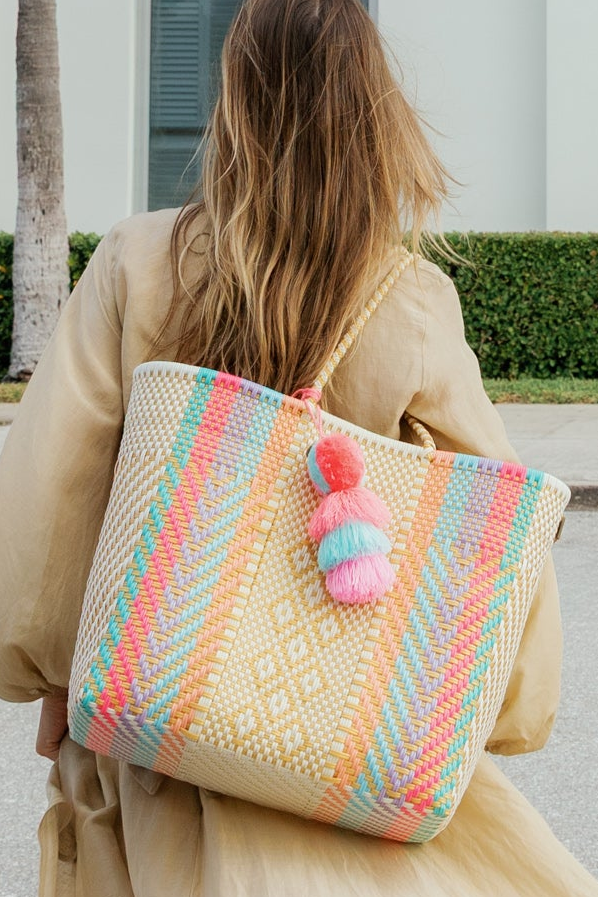 Golden Rainbow Citron Tote