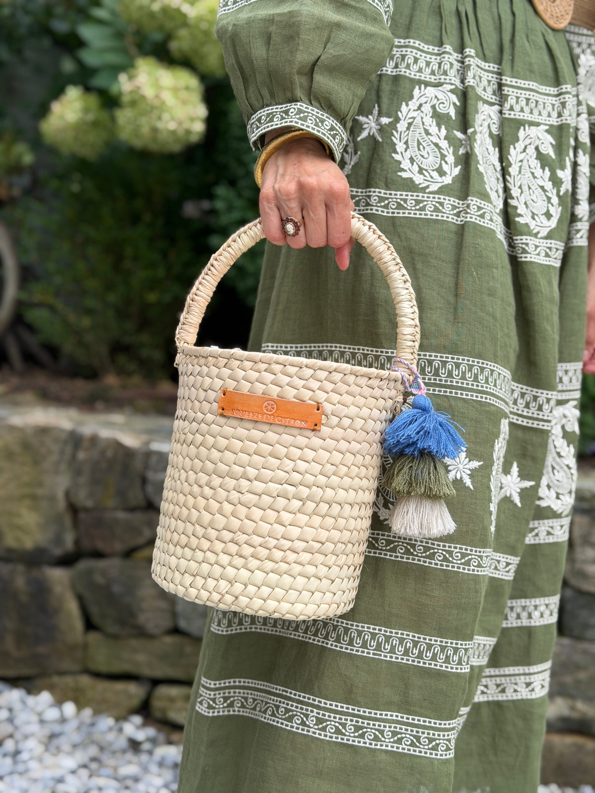 Plain Palm Bucket Citron Tote