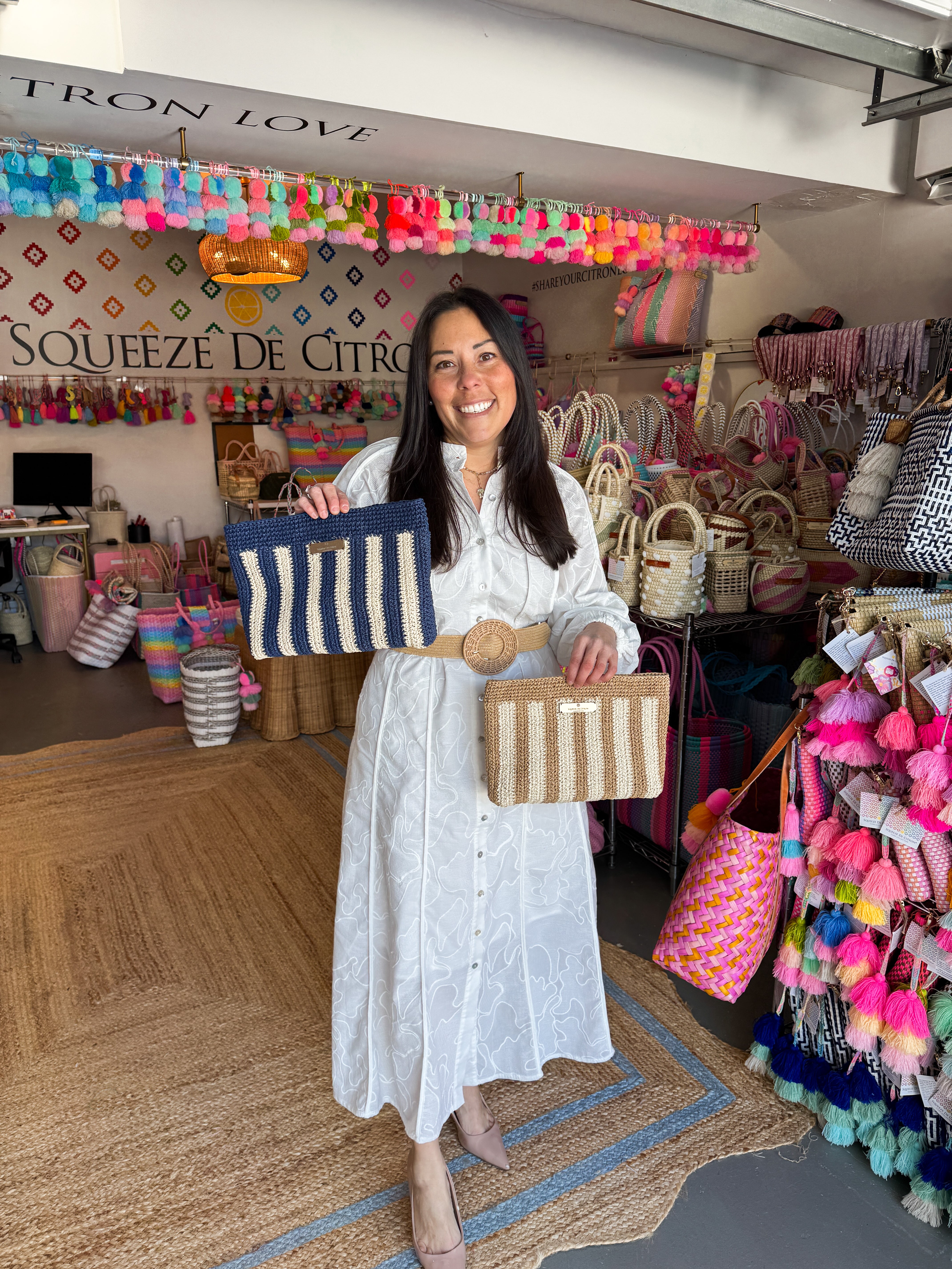 Marinero Raffia Clutch